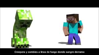 CREEPER vs ZOMBIES rap de Minecraft [upl. by Eustazio730]