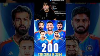 India Record 200 Sixes in 2024 😱 abcricinfo rohitsharma suryakumaryadav hardikpandya bgt ipl [upl. by Eylrac]