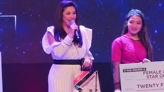 Regine Velasquez Receives FrontRow Award PMPC Star Awards for Music 2020 [upl. by Knighton14]