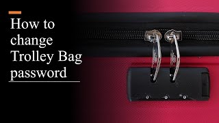 How to reset trolley bag password  American tourister luggage lock reset  Change trolley bag code [upl. by Modeerf]