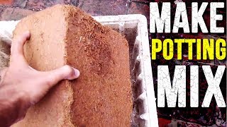 How to Make Potting Mix  Make Soil WITHOUT Soil  UrduHindi [upl. by Gnat]