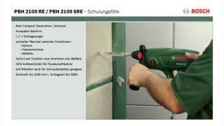 Tutorial Bohrhammer PBH 2100 RE und PBH 2100 SRE von Bosch [upl. by Labannah418]