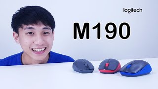 รีวิว Logitech M190 เมาส์ไวเลสเริ่มต้น รูปทรงเต็มมือ [upl. by Lehrer792]