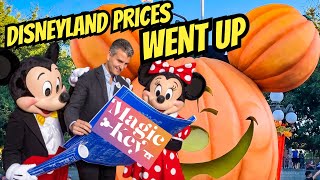 Disneyland Prices Went Up  Magic Key Up 20 [upl. by Oirrad281]