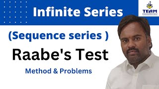 infinite series Raabes test method and Problems easily [upl. by Sackman]