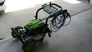 Greenworks Pro 2700 Electric with Surface Cleaner for Gas Pressure Washer [upl. by Enytnoel]