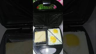 Easy 30 Sec Egg Hack  Egg in a Sandwich Maker breakfast egg [upl. by Martella]