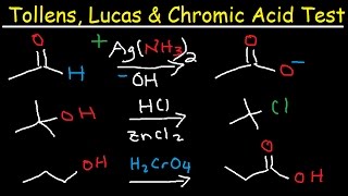 Tollens Reagent Mechanism  Lucas amp Chromic Acid Test [upl. by Yhpos]