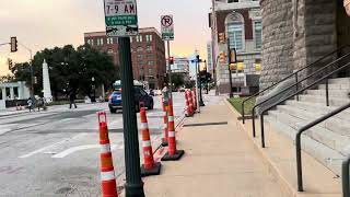 Dallas walk to Dealey Plaza [upl. by Rubia728]