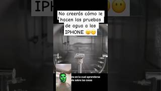 😶🫨ASÍ REALIZAN LAS PRUEBAS DE AGUA A LOS IPHONE viralvideo omg america viralshorts apple [upl. by Civ]