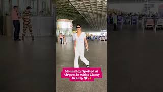 Mouni Roy  Airport Look  White beauty  bollywood celebrities bollywood actress mouniroy [upl. by Aruon]