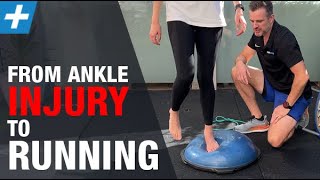 Lateral Ankle Sprain Rehab FROM INJURY TO RUNNING [upl. by Eltsirk]