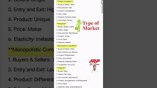 economics Type of Markets jrfthinker [upl. by Lirret]