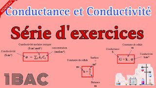 Série dexercices  Conductance et conductivité  Chimie  1 BAC BIOF [upl. by Ahselet583]