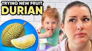 The Worlds Stinkiest Fruit Our Family Reacts To Eating Durian [upl. by Gnagflow483]