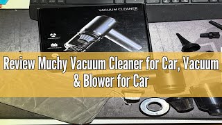 Review Muchy Vacuum Cleaner for Car Vacuum amp Blower for Car High Powerful Suction Vacuum Cleaner 1 [upl. by Nyvrem368]