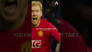 Patrice Evra About Paul Scholes And His Tackling [upl. by Erena478]