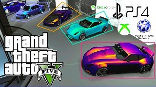 GTA 5 Online I Garage Tour I 60 PAINT JOBS I CREW COLORS [upl. by Anayk]