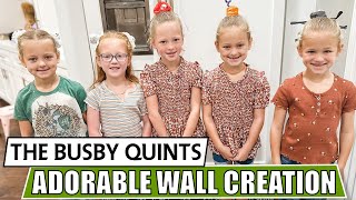 The Busby Quints Unexpected Wall Creation and Stickers Leading Mom Speechless  OutDaughtered [upl. by Leunad]