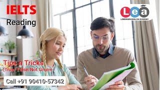 IELTS Reading Tips amp Tricks True False amp Not Given ielts pte study studyabroad [upl. by Assetan178]