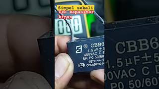 Cara mudah cek kapasitor kipas shortvideo servislampupemula tutorial [upl. by Ecienal870]