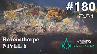 Assassins Creed Valhalla Aesir PESADILLA  Parte 180 Ravensthorpe mejorado al Nivel 6 PS4 [upl. by Threlkeld970]