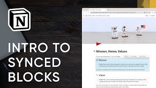 Intro to Synced Blocks in Notion [upl. by Rebor333]