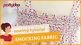 How to smockshirr fabric easily with your sewing machine [upl. by Eevets]