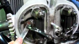 yoko BMW R100GS engine valve clearance check＆adjust [upl. by Sivert]