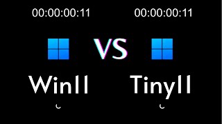 Windows 11 vs Tiny 11 Speed Test Which is Best  2024 [upl. by Dagney35]