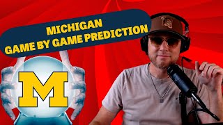 2024 MICHIGAN WOLVERINES GAME BY GAME PREDICTION  COLLEGE FOOTBALL [upl. by Nnyliak]