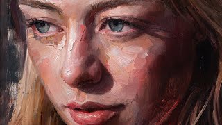 Building Up Form and Sculpting with Paint  A Contemporary Oil Portrait Session [upl. by Lelah]