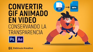 Convertir Gif animado a Video con transparencia  Tutorial Photoshop [upl. by Naivad]