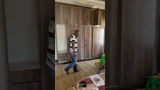 sliding wardrobe doors wardrobe interior installation [upl. by Aletse]