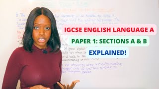 IGCSE English Language A Paper 1 Walkthrough  Sections A amp B Timings Explained  IGCSE Revision [upl. by Dorreg]