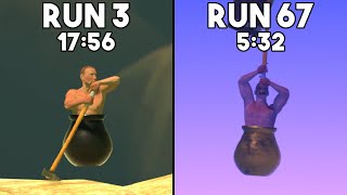 Here’s What 100 Speedruns of Getting Over It Looks Like [upl. by Sonya956]