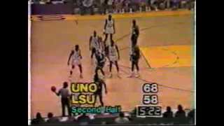 New Orleans Privateers basketball at LSU December 20 1986 [upl. by Hart]