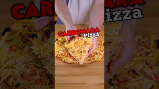 Carbonara Pizza 🍕 shorts [upl. by Baynebridge]