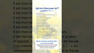 🇫🇷Qui est Jésus pour toi   foi  catholique  chretien france dieu [upl. by Finstad853]