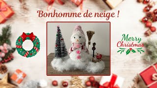 Bonhomme de neige tout mignon et super facile  ☃️ [upl. by Belanger]