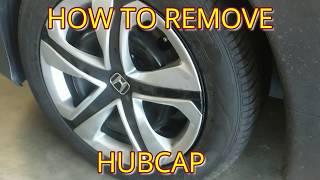 HOW TO REMOVE  INSTALL HUBCAPS WHEEL COVER HUB CAP FROM HONDA CIVIC [upl. by Aulea]