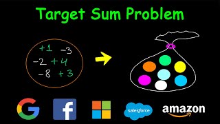 Target Sum  Dynamic Problem  Leetcode 494 [upl. by Yeargain]