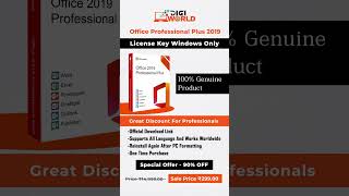 Office Professional Plus 2019 License Key Windows Only professional office2019 windows [upl. by Akkinahs]