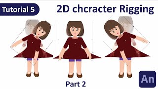 Adobe Animate CC 2023 How to rigging in 2d character animation  Part 2  Hindi  Urdu [upl. by Eniarol]