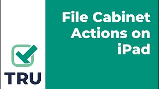 File Cabinet Actions on iPad [upl. by Picardi134]