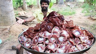 CHICKEN GIZZARD amp LIVER  Indian Style COOKING amp Village Man Village style Eating [upl. by Poler849]