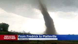 Tornado Warning In Colorado Tornado Touches Down In Weld County Near Platteville [upl. by Caty7]