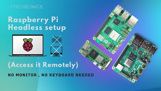 Setup Raspberry Pi Without Keyboard or Monitor Headless setup amp Access it Remotely Techeonics [upl. by Huber]