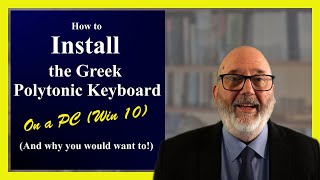 02 1w10 How to install the Greek Polytonic Keyboard in Windows 10 Ver2 [upl. by Lymn815]