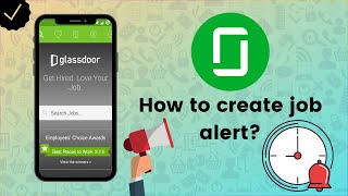 How to create job alert on Glassdoor  Glassdoor Tips [upl. by Cole]